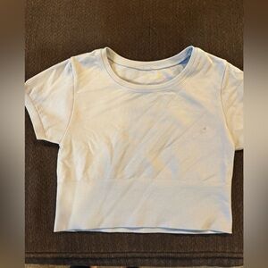 Aerie offline light blue crop top sz small